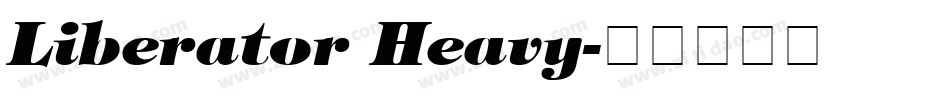 Liberator Heavy字体转换